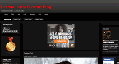 Desktop Screenshot of leatherleatherleather.com